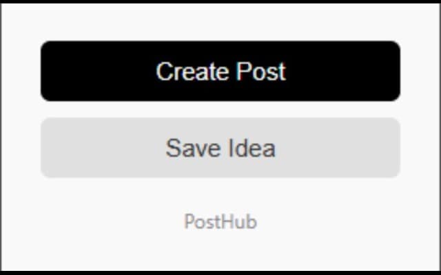 PostHub Chrome Extension Screenshot
